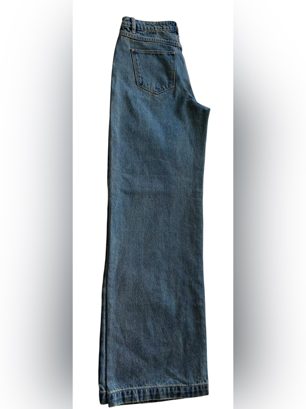 Abrand Straight-Leg Jeans in Medium Blue Denim - Picture 7 of 7